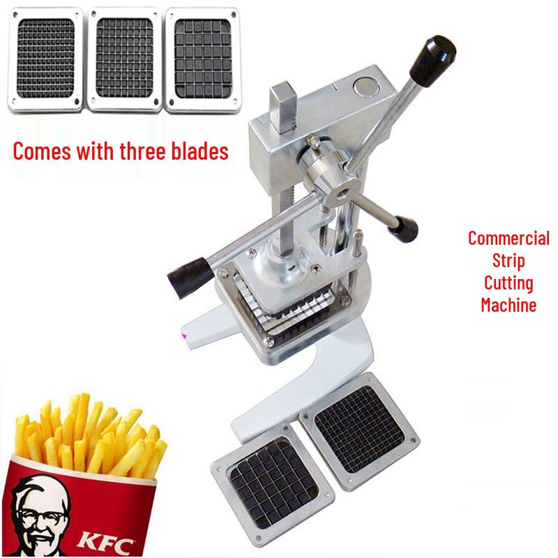 Manual Vegetable Dicer: Fries Cutter, Potato & Cucumber Slicer, Vertical Radish & Strip Slicer.