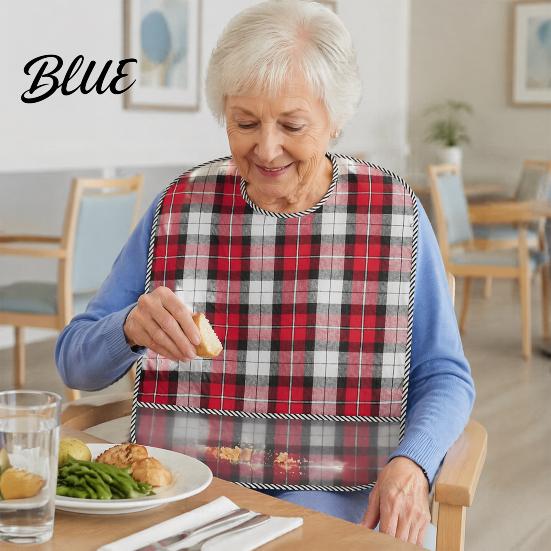 Ölbeständige Lätzchen Verstellbarer Hals Doppelseitig Für Erwachsene Wasserdicht Für Senioren Lätzchen mit Band Breit Extra Lang Krümelfänger Groß