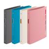 Maruman Clarite B5 Plastic Binder, Blue/Pink/Gray/Ivory, F311-02/08/11/14, 4 Designs, 4 Books Set