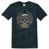Skull Graphic T Shirt Retro Design W/ Wings Vintage Style Tee