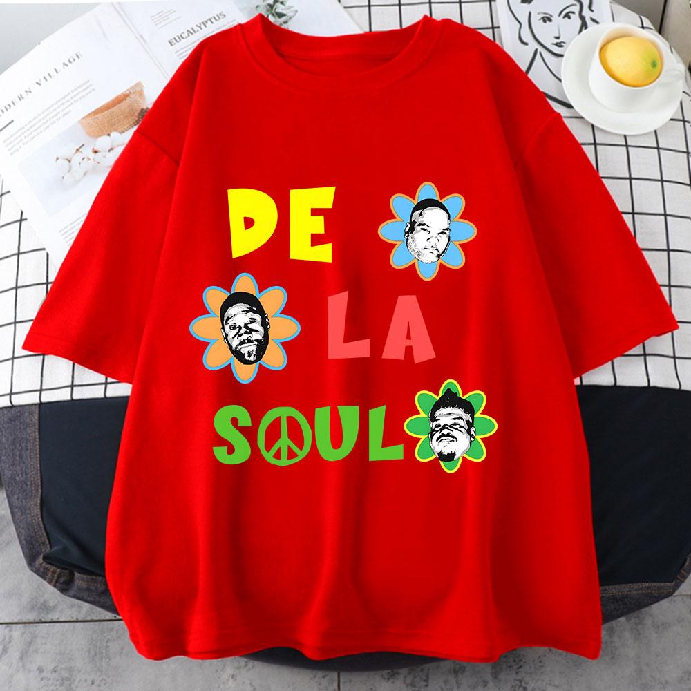 

De La Soul Tshirt Women Casual T Shirt Summer 100 Cotton Tshirt Prevalent Individualization Shirt Loose Slight Strech Tees S