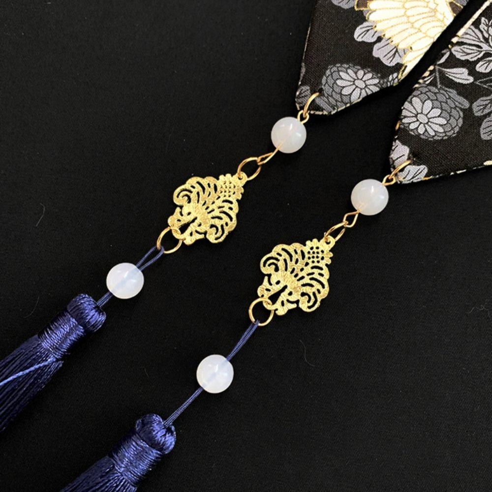 Embroidery Hanfu Hair Accessories Horse Face Skirt Ornament New Year Headwear  Girl/Women