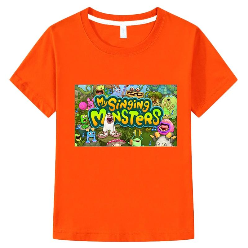 My Singing Monsters T-shirt Cotton Short Sleeve Tops Y2k One Piece Casual Anime Tshirt Boy Girl Clothes Summer Children Clothing