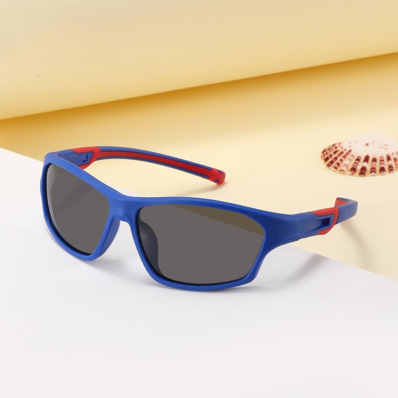 Kids Silicone Polarized Sports Sunglasses For Youth Sunglasses Boys Girls Baseball Cycling Flexible Frame Age 3-12 UV400