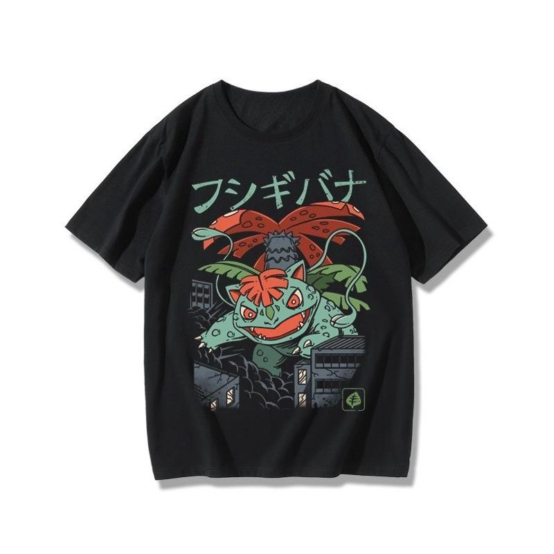 Prodotti Complementari T-shirt Squirtle Rana Seme Gengar Drago che Sputa Fuoco Kabi Bestia Complementare Manica Corta