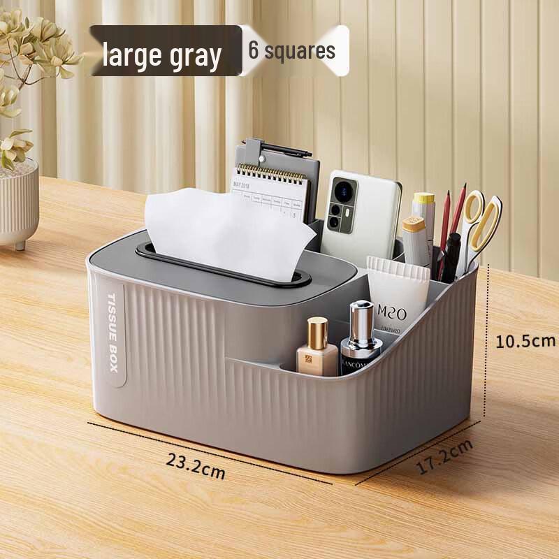 Shixun Marble Desktop Organizer with Tissue Box