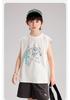 Pudding Haru Boys' Summer 2026 Trendy Sleeveless T-Shirt