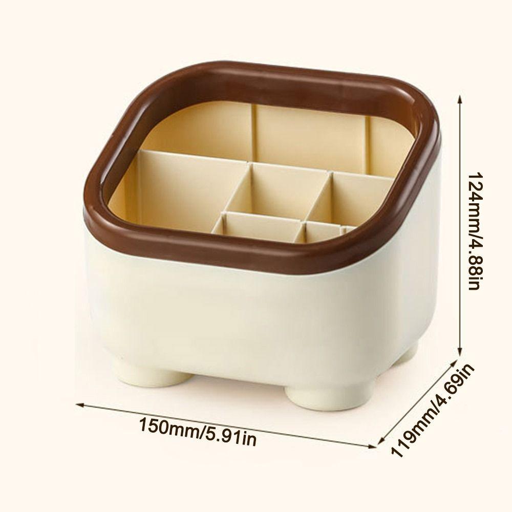 Cartoon Pattern Penholder Large Capacity Stationery Box Cute Table Storage Box