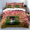 Spring Art Decor Set Bedding Set with 1 Duvet Cover 2 Pillowcases Single Double King Queen, Gift