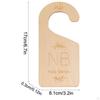 7 Pieces Baby Closet Size Dividers Wood Nursery for Clothes