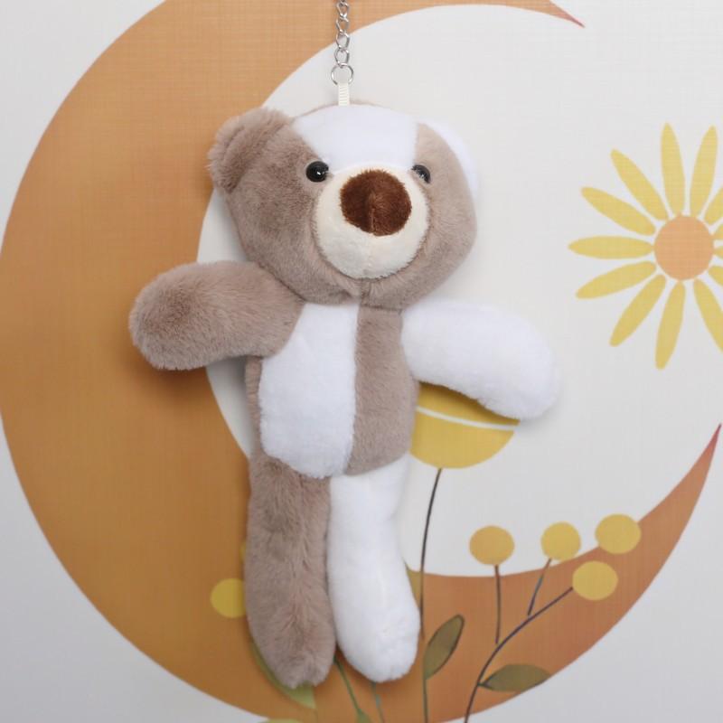 Creative New Cute Teddy Bear Rabbit Plush Toy Doll Pendant Car Student Schoolbag Hanging Ornament Doll