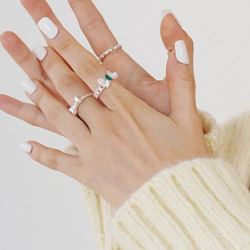 LAYERMOOD Green Ribbon R-silver