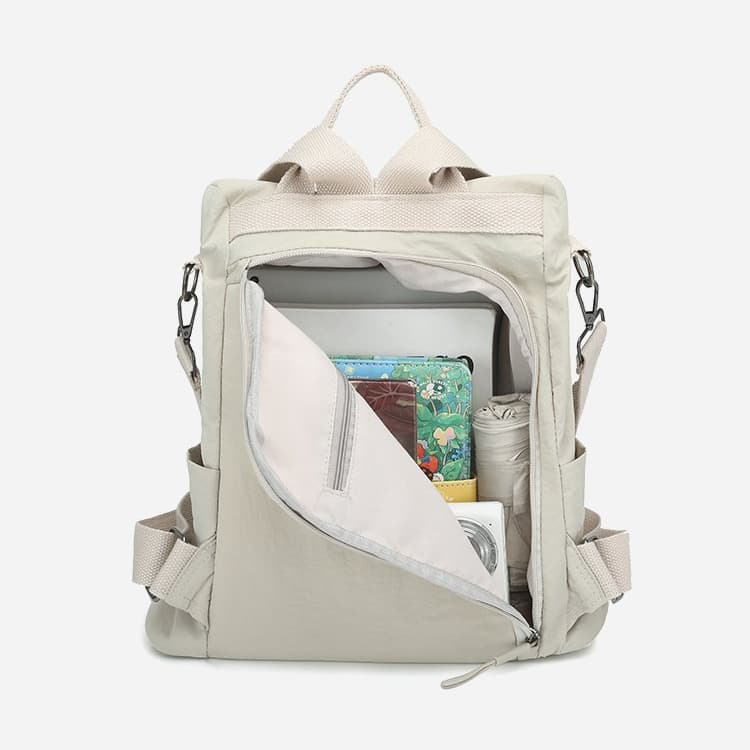 Simple Nylon Backpack Shoulder Handbag