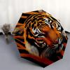 1pc Tiger Portrait Umbrella with Plastic Handle,Suitable for All Seasons Umbrellaptys26060