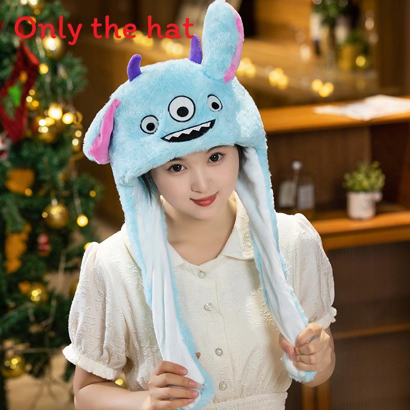 

Monster Claus Santa Airbag Cap Moving Christmas Decorations Prop Performance синій