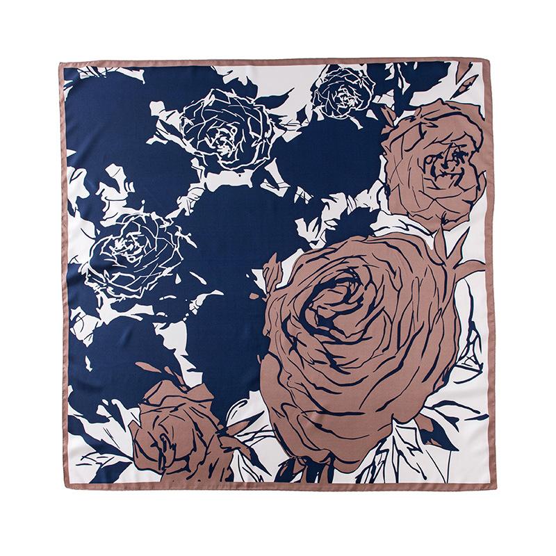 

Квадратный шарф с имитацией шелка, многофункциональный декоративный шарф, осенне-зимний шарф, подходящий по цвету, модный шарф, солнцезащитный крем 90*90cm