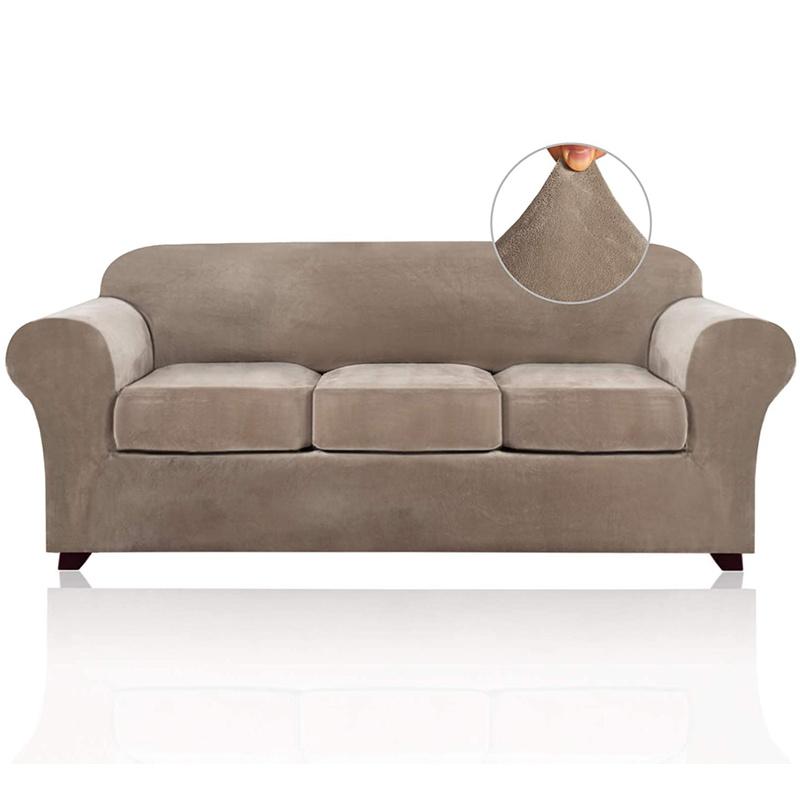 Velvet Plush 4 Piece High Stretch Sofa Slipcover Strap Cover Furniture Protector At Affordable S Free Real Reviews With Photos Joom Velvet Plush 4 Piece High Stretch, High Arm Sofa Covers