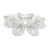 Women Embroidery Petal Detachable Cape Faux Collar Elegant Pearls Beaded Shawl Wrap Collar for Evening Dress and Casual Outfits