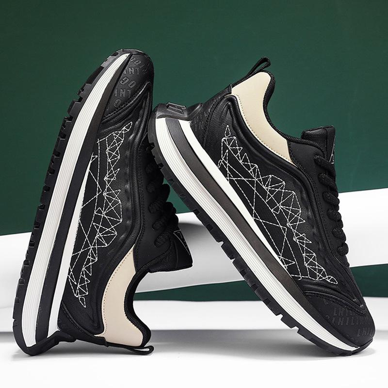 High Quality Casual Shoes for Men, Breathable and Comfort Running Shoes, Thick Soled Anti Slip Chunky Sneakers Tenis Masculino