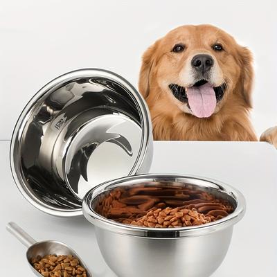 KEMORELA Große Edelstahlnäpfe für Hunde Metall Premium Napf für Haustiere Robust und Langlebig Dicke Glatte Metall Futter- und Wasserschüsseln