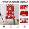 Christmas Chair Covers for Dining Room Kitchen Party Hotel Banquet Restaurant Office Stretch Seat Cover Housse De Chaise 1pc