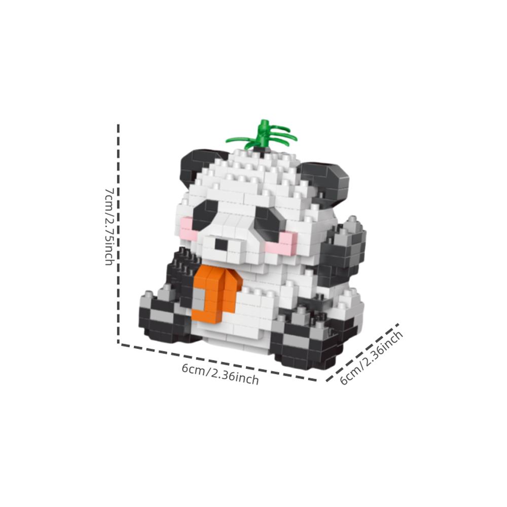 

Мини Милые Панды Микро Строительные Блоки - 3D Алмазные Животные Кирпичики DIY Модель, Городские Строительные Игрушки для Детей Подарок на День Рождения with box