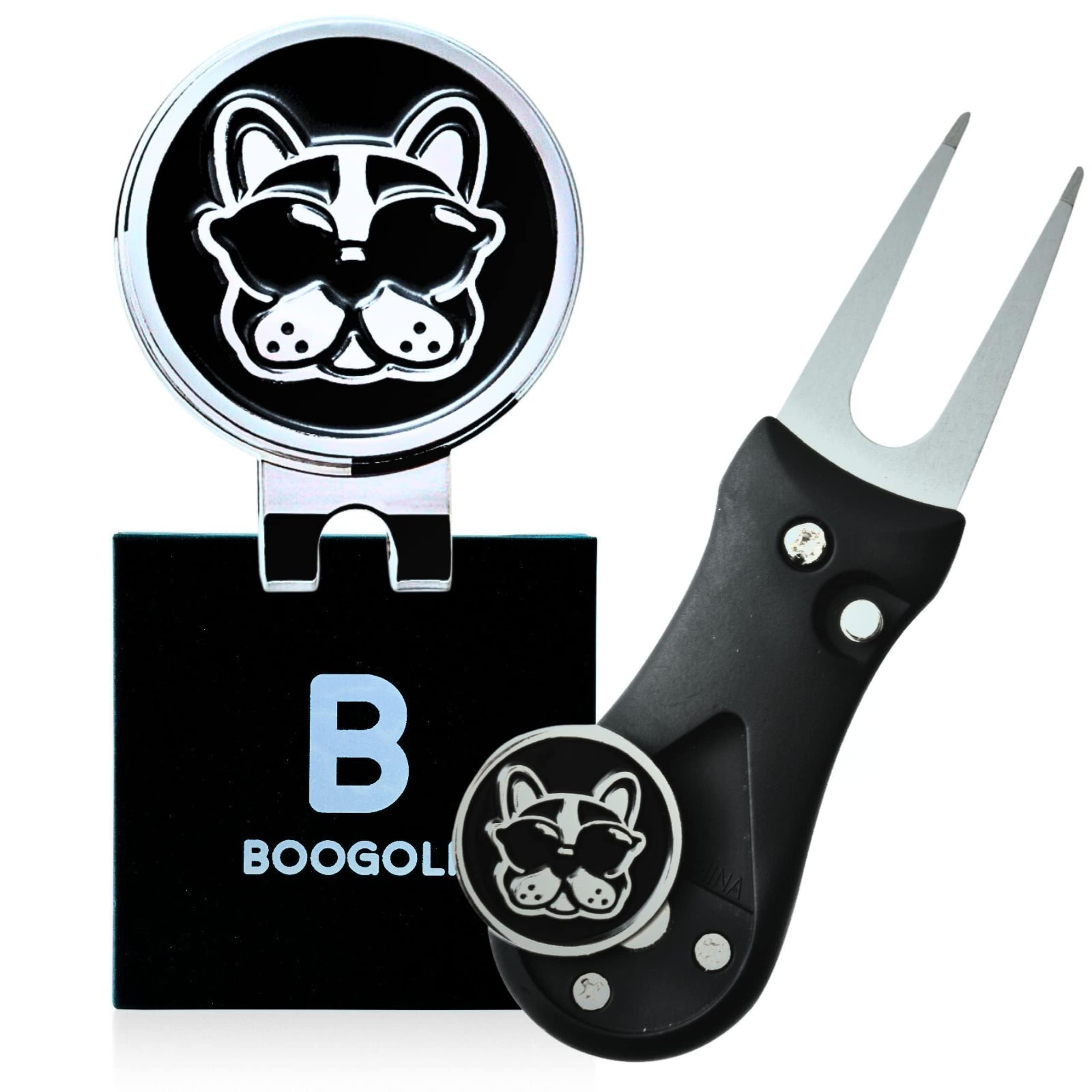 

BooGolf Golf Green Fork Recommended by Professional Competition Prize Marker, Magnet, Set, Golfers, Stylish, чёрный