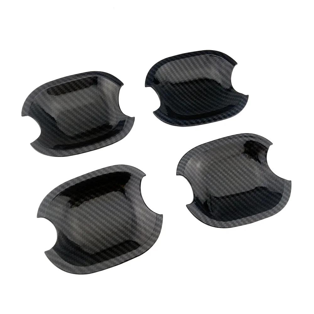 Kohlefaserbedruckte Auto-Außentürgriffabdeckung, Türschalen-Zierleiste für Toyota Land Cruiser Prado J120 2002 2005 2009