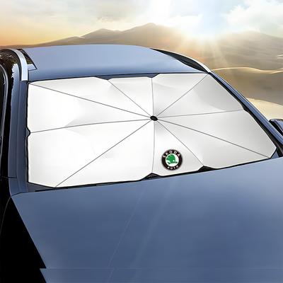 AEV1 Car Front Windshield Sunshade for Kamiq Rapid Scala Roomster YETI UV Protection Sunshade Car Interior Accessories
