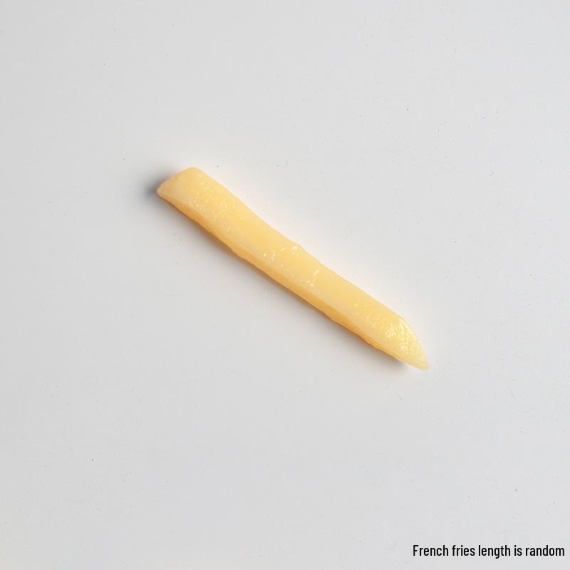 Simulated French Fries & Fried Chicken Keychain - Food Model Props and Toys