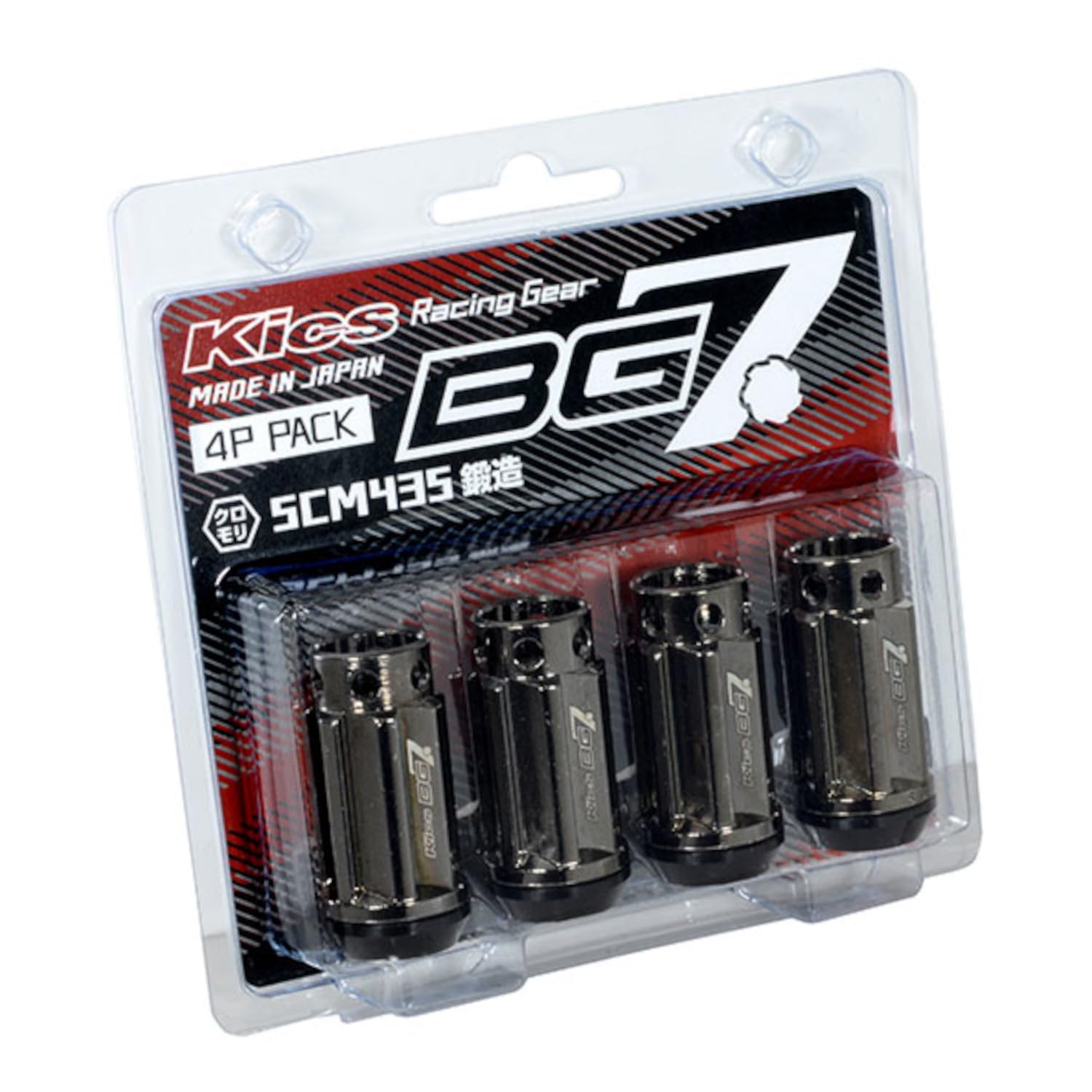 

Колесные гайки KYO-EI Kics BG7, M12 x P1.25, Комплект из 4 штук, BG703K4P, Бесколпачковые, Великолепный черный