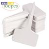 50/100 Pcs White PVC T-Type Plant Tags for Garden Labeling - 6x10 Cm