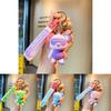 Adorable Cartoon Bear Keychain Colorful Lightning Bear Cute Bag Ornament
