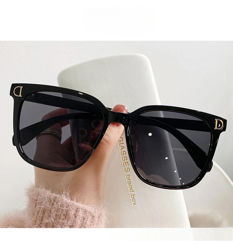 Large Frame Sunglasses for Women, UV Resistant Sunglasses for Women, Gradient Lenses for Women, High-end Anti Glare Sun Visors