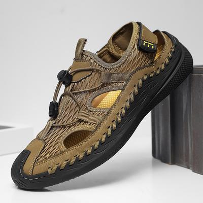 Summer Men‘s Sandals Outdoor Close Toe Shoes Lightweight Soft Outsole Men's Sandals