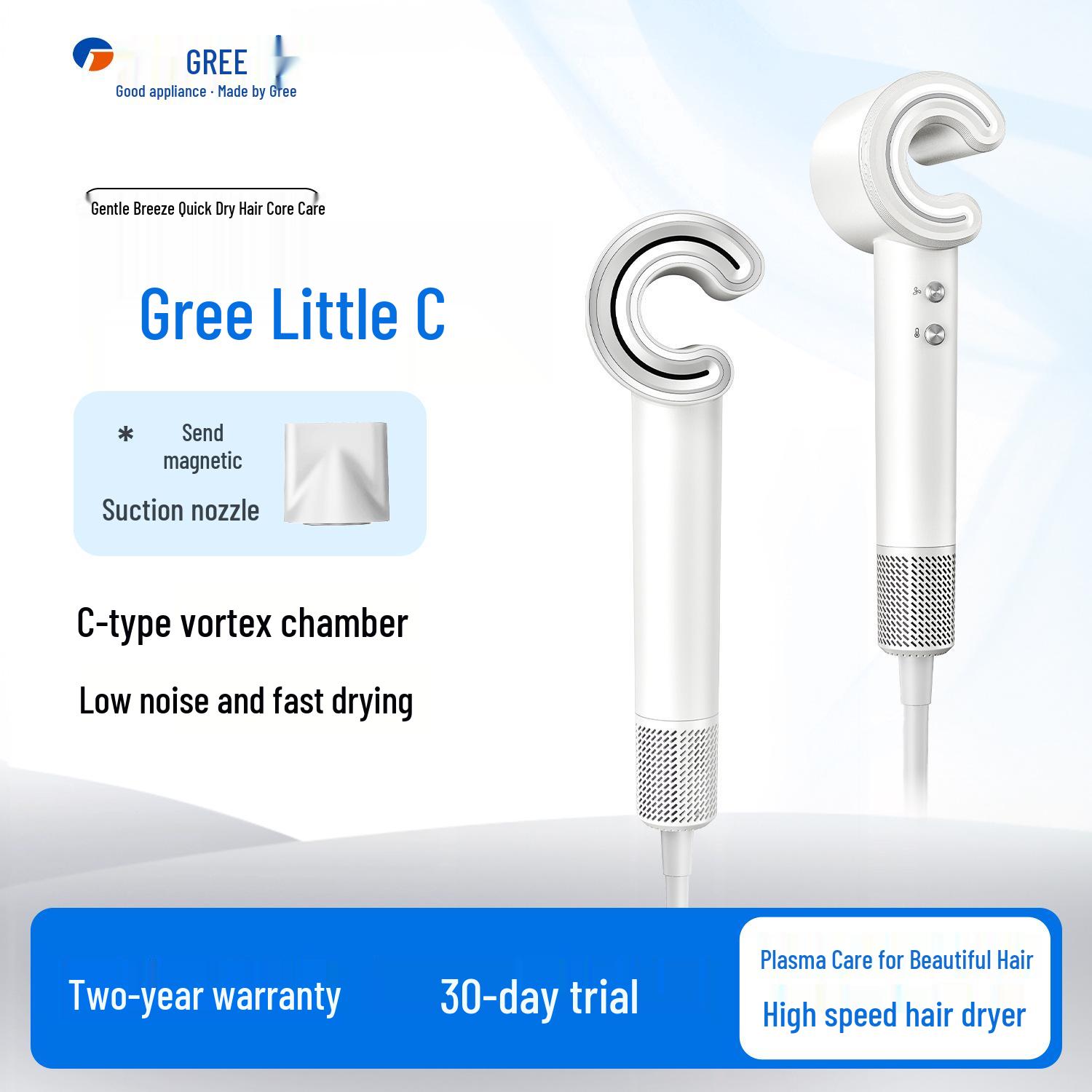 

High-Speed Ionic Hair Dryer - Powerful, Quick-Dry, Constant Temperature, Large Airflow, C-Type фіолетовий