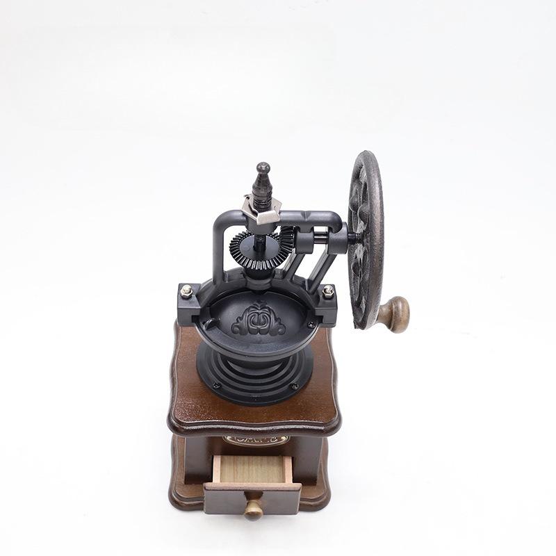 1 Peça Moedor de Café Manual Retrô Rocker Doméstico Moedor de Grãos Pequena Máquina de Café Manual Moagem Integrada