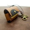 Handmade Leather Headphone Bag, Keychain, Guitar Bag, Hanging Decoration, Fashionable And Versatile Bag Decoration, Small Bag Pendant