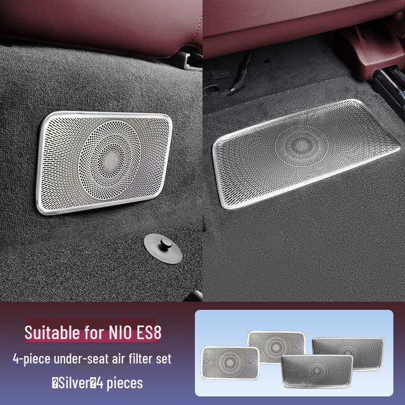 Under-Seat Air Vent Protector for 26 NIO ES8 Models - Rear AC Anti-Clog Cover Interior Accessory