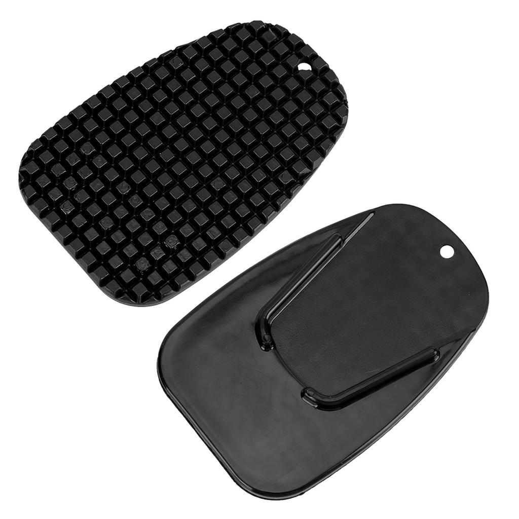Motorcycle Kickstand Anti slide Side Stand Plate Pad Base Fit for Honda(Black)