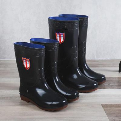 Wasserdichte Arbeitsstiefel für Herren aus PVC mit Samtfutter für den Winter, halbhoher Schaft für Wärme und Schutz