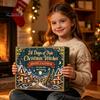 Witch Themed Holiday Countdown Toys Christmas Witches Advent Calendar 2026, 24 Days Yule Box, 2D Party Favors for Friends Acrylic Figurine Signs,