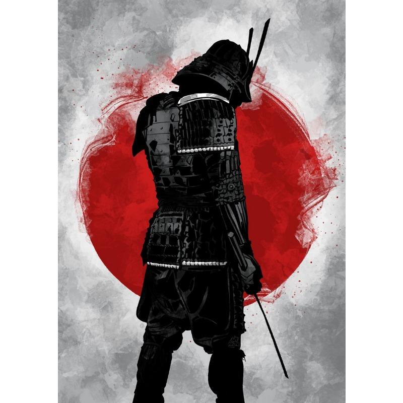 Japanese Samurai Art The Seven Virtues of Bushido Poster Print Canvas Paintings HD Printed Home Wall Decor Pictures Unframed