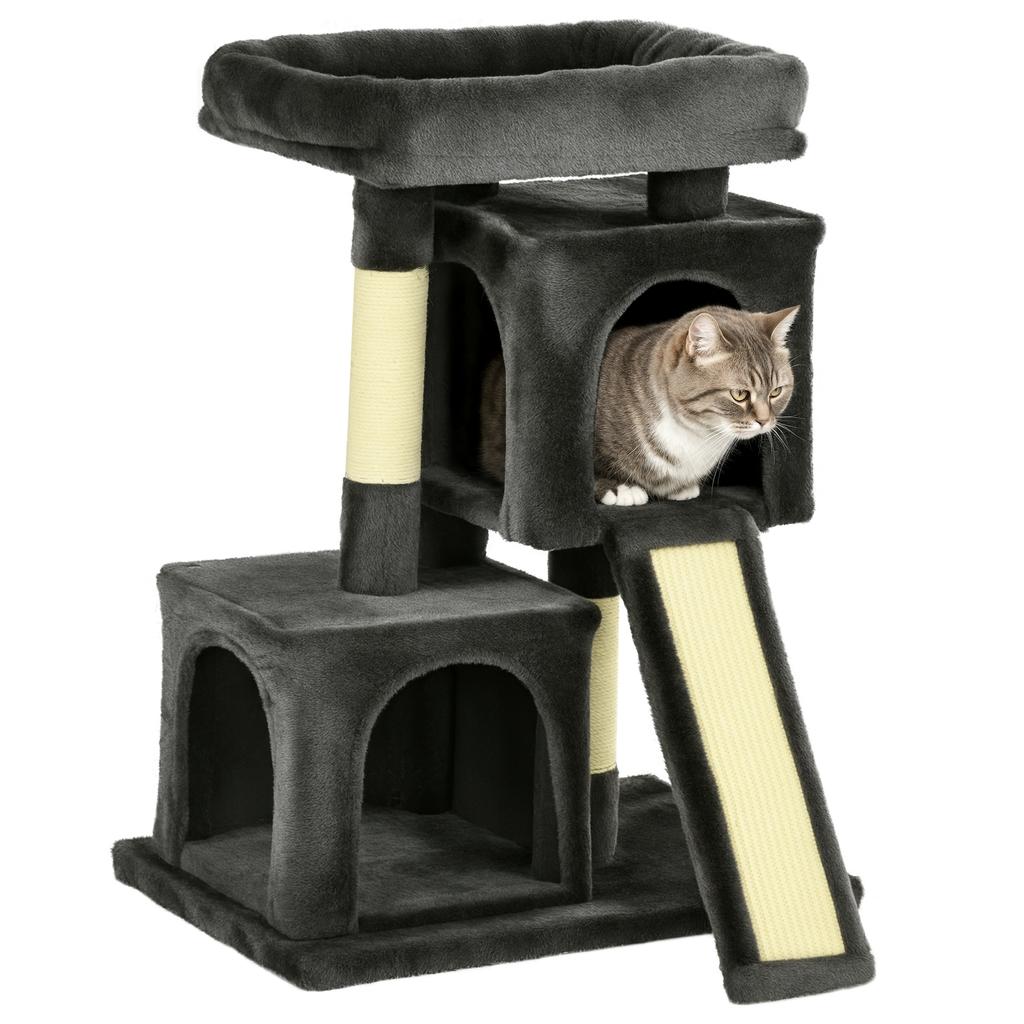Cat Tree 83 Cm Small Cat Scratching Post with Sisal Posts, Cat Scratching Post, Cat Climbing Tree, Cat Tree, Cat Furniture Play Tree for Small Cats