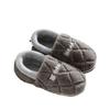 Men's & Women's Winter Wool-Cotton Slippers - Indoor/Outdoor, Heel-Covered, Plush Velvet-Lined, Warm & Cozy