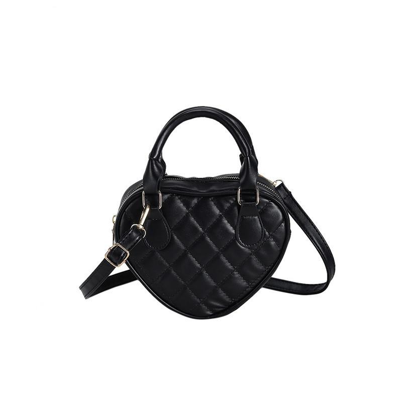 Trendy 2023 Heart-shaped Crossbody Bag Stylish Simple Pu Leather Purse For Women
