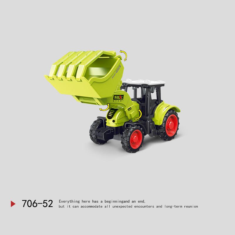 Kaptan Nil Çocuk Biçerdöver Oyuncak Ataletli Çiftlik Traktörü Modeli Düşmeye Dayanıklı Araba Çiftçi