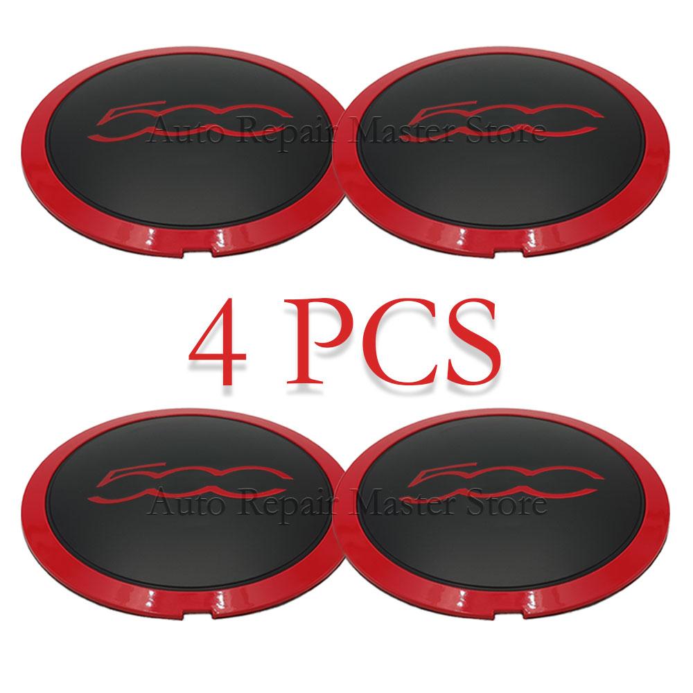 51884863 68078419AC 68078421AC 4 STÜCK 133mm Radkappe Radnabendeckel Set Staubschutz Radnabenkappe Ersatz für Fiat 500