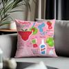 Hot DDaiquiriable Cushion Cover Antidustmite Pillowcase Invisible Zipper Silky Short Plush Sofa Cushion Cover