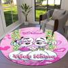 Diddl Custom Name Round Area Rug,Carpet Rug for Living Room Bedroom Sofa Playroom Decor,Non-slip Floor Mat